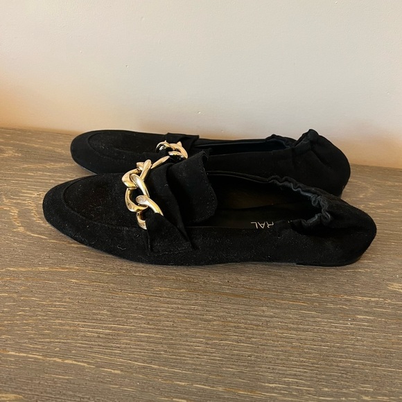 275 Central Black Suede Claudia Slip On Ballet Loafers - Picture 4 of 8